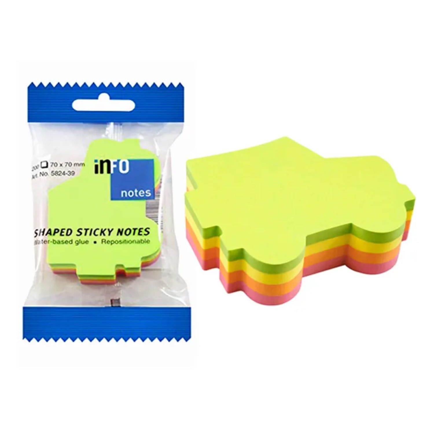 Infonotes - Notas Adhesivas Forma Auto 200 Hojas Color - Ps