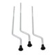 thumbnail image 2 of 3 Uds Piso De Metal Tom Drum Patas Soporte Antideslizante Piezas De Percusión DIY Plata, 2 of 5