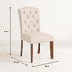 thumbnail image 4 of Comedor Mesa de Vidrio Quadra 120x80 + 6 Silla de Acolchada Madera Elegance, 4 of 9