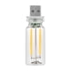 thumbnail image 2 of Luzes USB de coche de 4 PCS, lámpara de atmósfera de coche retro enchufable con regulable táctil, mini botella de vidrio portátil led bombilla luces nocturnas para el dormitorio del vehículo, 2 of 3