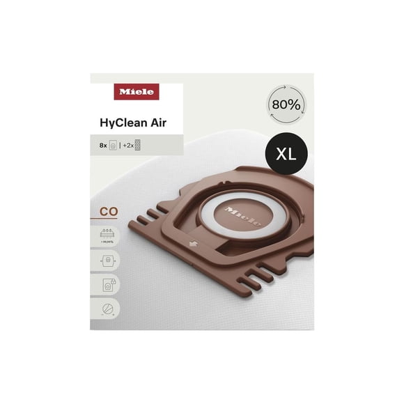 Bolsas Para Aspiradora Hyclean Air Co Xl Paquete De 8 + 2 Filtros
