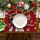 thumbnail image 3 of Conjunto de alfombras de mesa de invierno antideslizantes lavables de 8, 12x18 pulgadas para la decoración del comedor de la cocina de la fiesta, 3 of 3