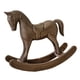 thumbnail image 3 of Estatua De Caballo Mecedor De Madera, Artesanías Para Chimenea, Gabinete, Mesa, Centro De Mesa, Marrón, 3 of 5