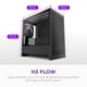 thumbnail image 2 of Funda para PC NZXT H3 Flow micro-ATX con flujo de aire optimizado, color negro, 2 of 9