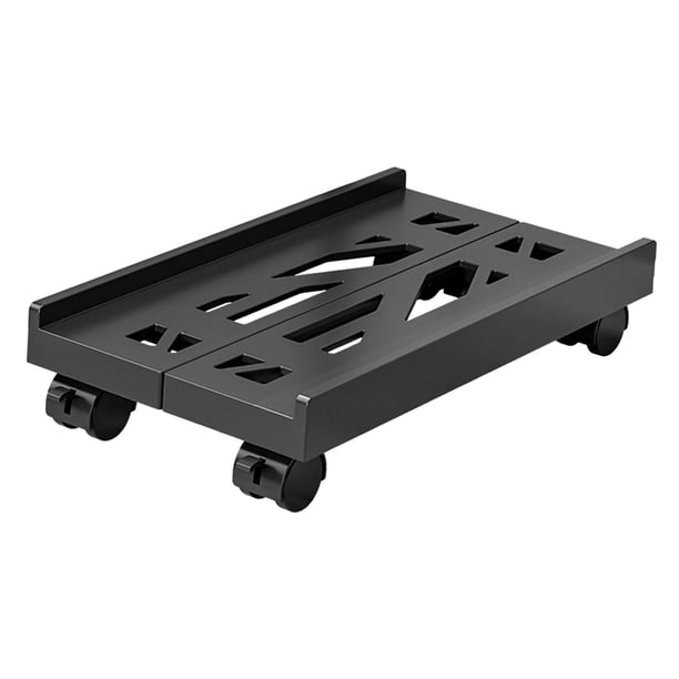 Soporte De Torre Para Computadora Móvil Soporte De PC Portátil Con Cerradura Ajustable Para Jugadores Negro