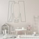 thumbnail image 2 of Decomural M Mouse Alphabet Childrens Nursery WS-34463, 2 of 2