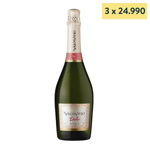Espumante Dolce Bianco Botella, 750 cc