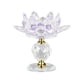 thumbnail image 5 of Candelero De Candelabro De Candelita De Loto De Vidrio Para Decoración De Fiesta En Casa Púrpura, 5 of 5