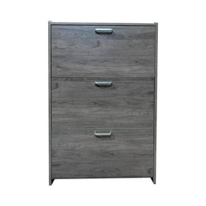 Global Latin Group - Mueble Zapatero Organizador Estante Para Zapatos Vtrin Gris Tamano Unico