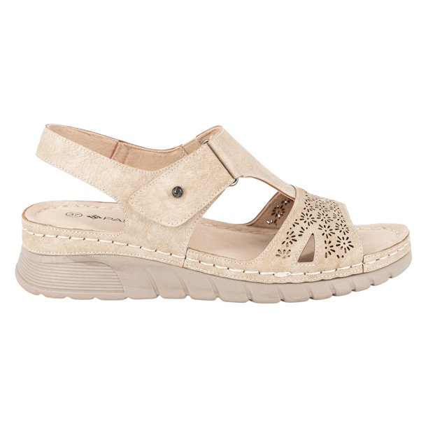 Sandalia Confort Ajustable Selim Beige Passer