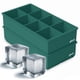 thumbnail image 1 of Bandejas para cubitos de hielo Glacio, pack de 2, 8 cubos grandes cuadrados, 1 of 6