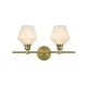 thumbnail image 1 of Aplique de Pared Living District Gene 2 en Vidrio Dorado Satinado, 1 of 9