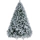 thumbnail image 1 of Árbol de Navidad Yaheetech 7.5 pies Nevado con Soporte, 1 of 3