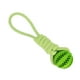 thumbnail image 2 of Pelota Para Perros Con Cuerda Juguete Interactivo Para Perros Para Alimentadores De Rompecabezas Juguete De Cuerda Para Perros Verde, 2 of 5