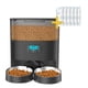 thumbnail image 1 of Dispensador Comida Gato Doble Plato Negro + Pack Antihumedad, 1 of 7