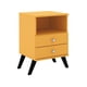 thumbnail image 1 of Velador 2 Cajones Retro Amarillo, 1 of 3