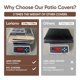 thumbnail image 2 of Juego de Fundas para Muebles de Patio Loriano 4 Piezas Impermeables 600D, 2 of 7
