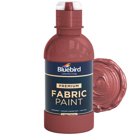 Pintura para tela BLUEBIRD rojo cereza 250 ml permanente