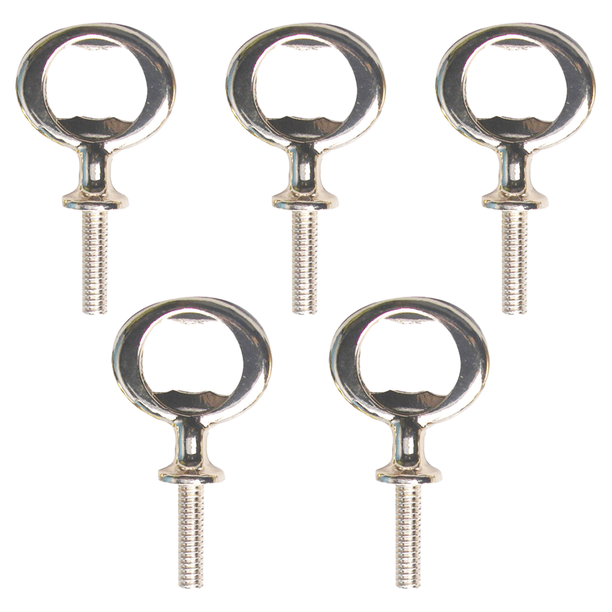 Abridor de botellas de metal en blanco, kit de insertos planos de acero inoxidable, herrajes roscados para abridor de cerveza