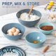 thumbnail image 2 of Cuencos para mezclar COOK WITH COLOR, 12 piezas de plástico con tapas, color azul, 2 of 7