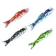 thumbnail image 3 of 4 Piezas De Banderas Japonesas De Carpa Con Manga De Viento, Bandera De Pescado Para El Hogar, Sushi, Bar, Restaurante, 100cm, 3 of 4