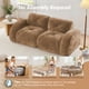 thumbnail image 3 of 2-Seater Tufted Sofa Couches with boneless Sofa,Soft Velvet Fabric,Bottom Anti-Slip Design,32D High Density Sponge,Ergonomic Design Bottom,No Assembly Required,Fits Living Rooms,Camel, 3 of 3
