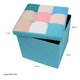 thumbnail image 2 of Puff Baúl Plegable Organizador38x38 Tela Mix Rosado, 2 of 3