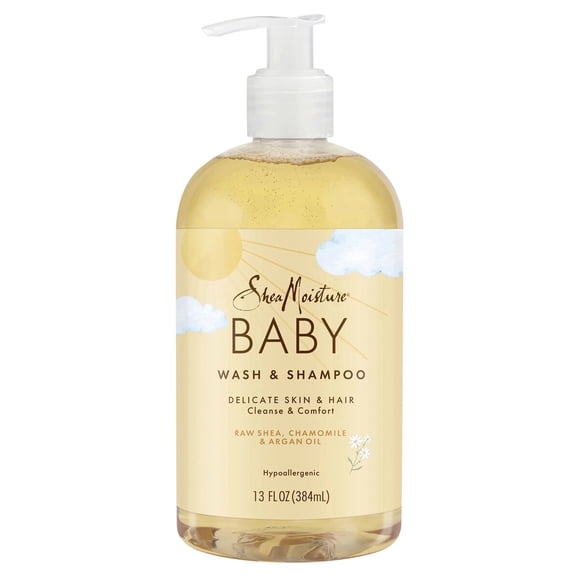 Shampoo para Bebé SheaMoisture Raw Shea Manzanilla 384 mL Suave