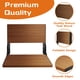 thumbnail image 4 of Asiento De Ducha Plegable Tamaño Grande Madera De Teca 50 Kg De Capacidad, 4 of 6