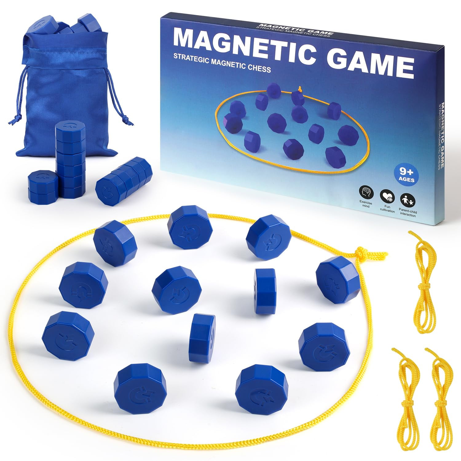 Juego De Ajedrez Magnético Faigcoy Con 24 Piedras De Tamaño Completo