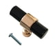 thumbnail image 2 of barra de acrílico barra manijas de las puertas cajón gabinete pomo tirador cepillado oro rosa 41 mm, 2 of 5