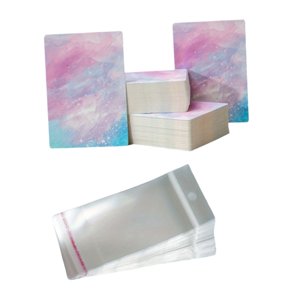 Ioensy - 50 Tarjetas De Exhibición De Aretes Para Empaquetar Collares, Aretes, Pulseras A