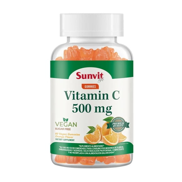 VITAMINA C 500MG 60 GOMITAS VEGANAS NARANJA -SUNVIT