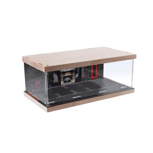 Magideal - 1:64 Estuche De Exposición Para Estacionamiento, Contenedor De Protección, Modelo De Cajas De Almacenamiento Para Coche, Caja De Almacenamiento Para G Cubierta Única