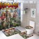 thumbnail image 1 of Juego de Cortina de Ducha 4 Piezas Jumanji Desmarcar, 1 of 6