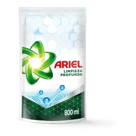 Ariel Doypack Detergente Liquido Limpieza Profunda 800Ml