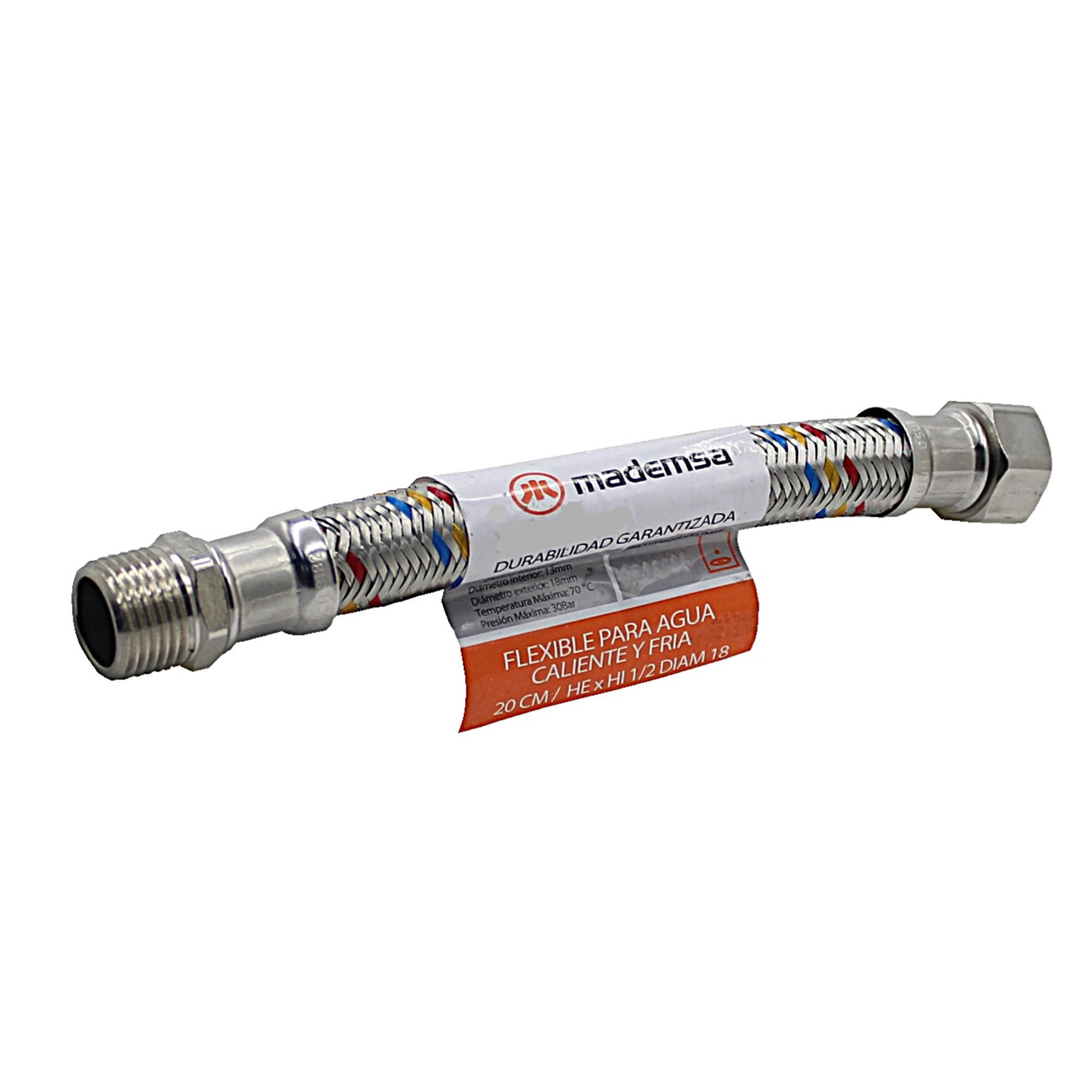 Flexible Agua Mademsa 20 Cm Hexhi 1/2 X 1/2 D18