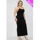 thumbnail image 2 of Vestido Largo con Espalda Cruzada y Abertura en el Muslo, Talla Grande, 2 of 5