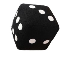 Magideal - Dados De Peluche Grandes, Dados De Puntos, Habilidades Matemáticas Tempranas, Dados De Juego De 10 Pulgadas, Juguetes De Aprendizaje Temprano, Aprendizaje Stem Para Niños Y Niñas, Negro