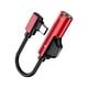 thumbnail image 1 of Adaptador De Conector De Auriculares 2 En 1 USB-C PD Para Auriculares Estéreo Auxiliares Rojo, 1 of 3