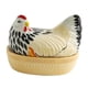 thumbnail image 3 of Diseño De Pollo Cesta De Almacenamiento De Huevos Recipiente De Almacenamiento De Huevo Para Cerámica De Verduras De Despensa Colorida, 3 of 5