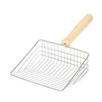 Magideal - Cuchara Portátil Para Arena Para Gatos, Pala Tamizadora Para Mascotas, Inodoro De Arena Para Gatos, Mango De Madera Con Pala Profunda, Pala Para Arena 145 Cm X 55 Cm X 28 Cm