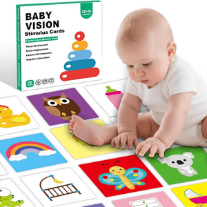 Genérica - Tarjetas De Estimulación Visual Didáctico Bebés 18 -36 Meses
