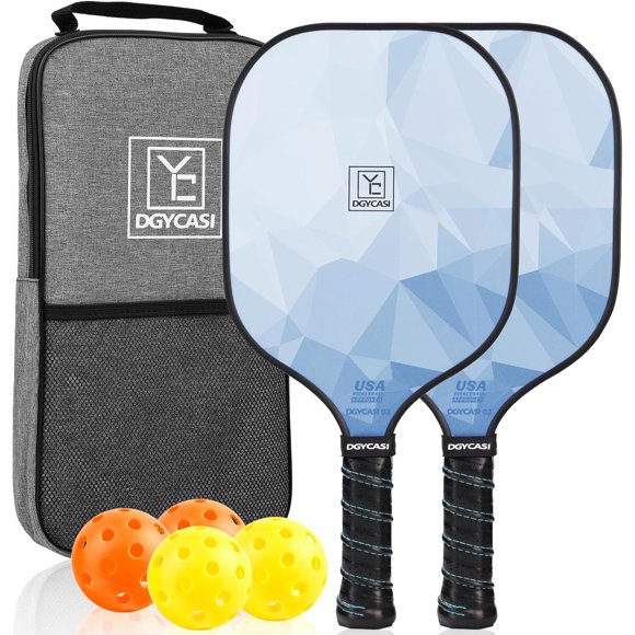 Pala Pickleball YC DGYCASI 39.9 x 19.8 cm de fibra, aprobada por USAPA