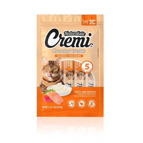 Snack Gato Líquido Salmón Atún Bolsa, g g