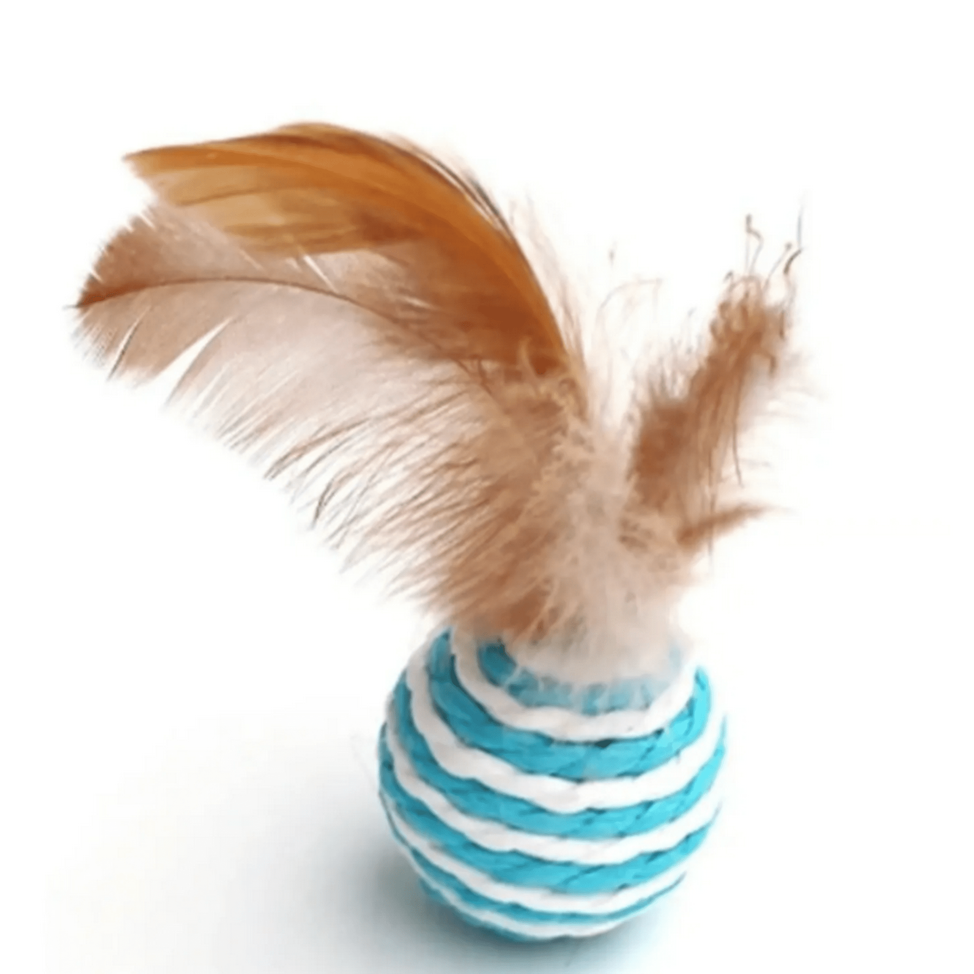 Genérico - Pelota De Juguete Para Gato Cuerda De Plumas