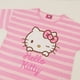 thumbnail image 3 of Polera Manga Corta Niña Rosado Rayas Hello Kitty, 3 of 4