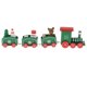 thumbnail image 5 of Navidad tren de madera adorno de madera juguete de navidad vehículos decoración regalo verde, 5 of 5