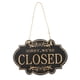 thumbnail image 5 of Letrero De Puerta Cerrada Abierta, Letrero De Negocios, Madera Colgante Para Tienda, Pub, Restaurante, Letras Doradas Negras, 5 of 5