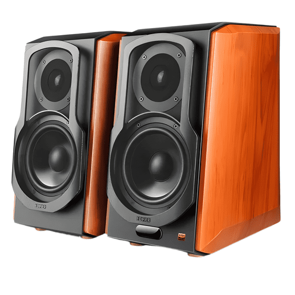 Parlantes Hifi Wifi Marrón